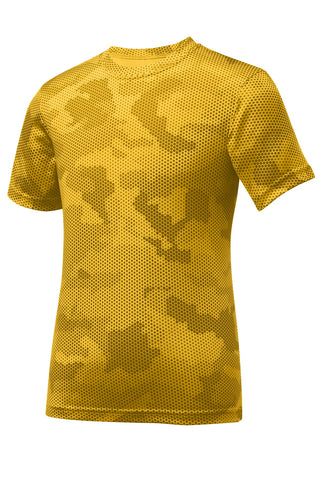 Sport-Tek Youth CamoHex Tee (Gold)