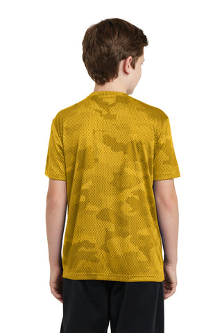 Sport-Tek Youth CamoHex Tee (Gold)