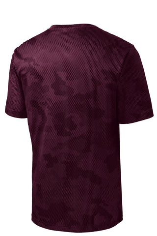 Sport-Tek Youth CamoHex Tee (Maroon)