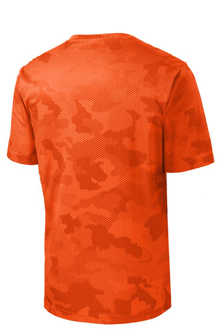 Sport-Tek Youth CamoHex Tee (Neon Orange)