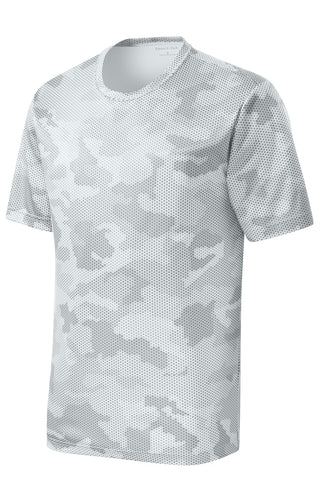 Sport-Tek Youth CamoHex Tee (White)