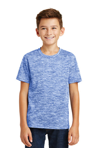 Sport-Tek Youth PosiCharge Electric Heather Tee (True Royal Electric)