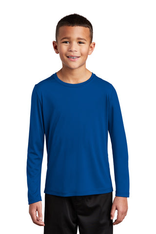 Sport-Tek Youth Posi-UV Pro Long Sleeve Tee (True Royal)