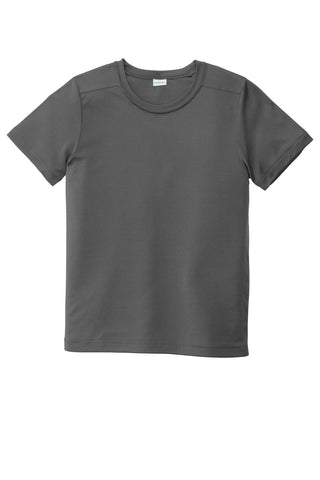 Sport-Tek Youth Posi-UV Pro Tee (Dark Smoke Grey)