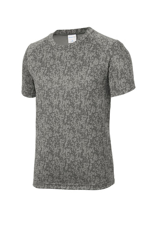 Sport-Tek Youth Digi Camo Tee (Grey Concrete)