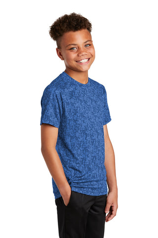 Sport-Tek Youth Digi Camo Tee (True Royal)