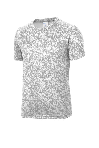 Sport-Tek Youth Digi Camo Tee (White)