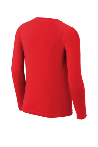 Sport-Tek Youth Long Sleeve Rashguard Tee (True Red)