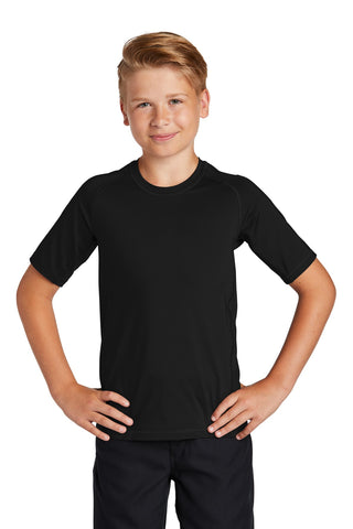 Sport-Tek Youth Rashguard Tee (Black)