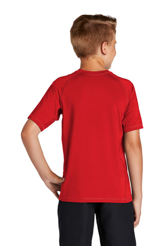 Sport-Tek Youth Rashguard Tee (True Red)