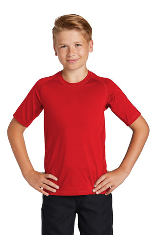 Sport-Tek Youth Rashguard Tee (True Red)