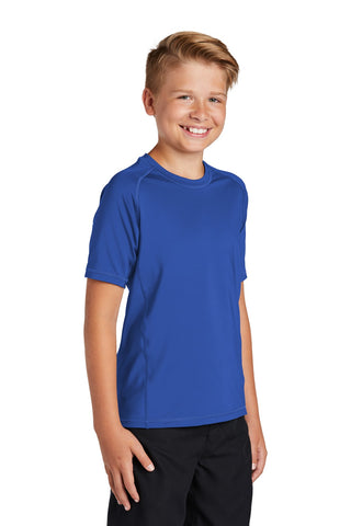 Sport-Tek Youth Rashguard Tee (True Royal)