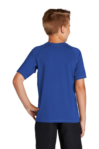 Sport-Tek Youth Rashguard Tee (True Royal)