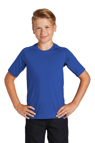 Sport-Tek Youth Rashguard Tee (True Royal)