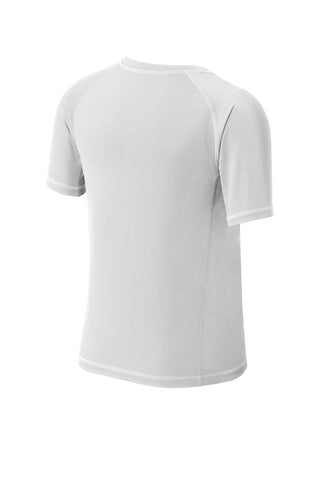 Sport-Tek Youth Rashguard Tee (White)