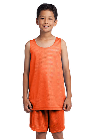 Sport-Tek Youth PosiCharge Classic Mesh Reversible Tank (Deep Orange)