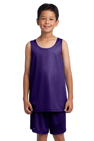 Sport-Tek Youth PosiCharge Classic Mesh Reversible Tank (Purple)