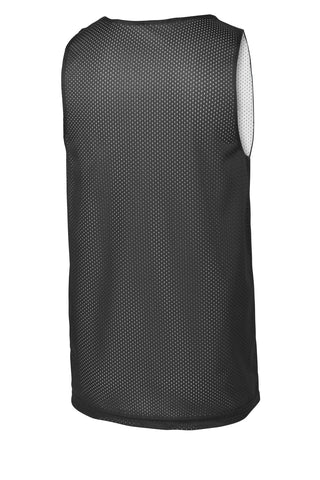 Sport-Tek Youth PosiCharge Classic Mesh Reversible Tank (Iron Grey/ White)