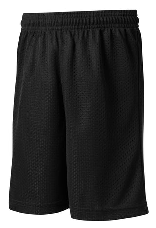 Sport-Tek Youth PosiCharge Classic Mesh Short (Black)