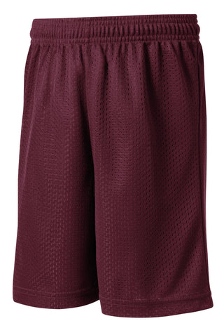 Sport-Tek Youth PosiCharge Classic Mesh Short (Maroon)