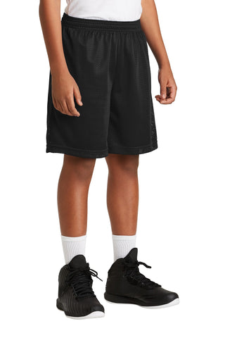 Sport-Tek Youth PosiCharge Classic Mesh Short (Black)