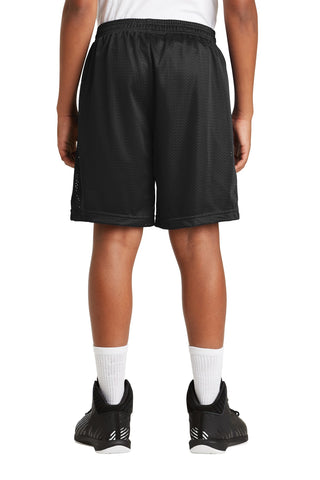 Sport-Tek Youth PosiCharge Classic Mesh Short (Black)