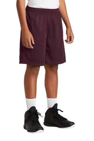 Sport-Tek Youth PosiCharge Classic Mesh Short (Maroon)