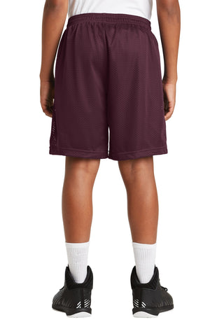 Sport-Tek Youth PosiCharge Classic Mesh Short (Maroon)