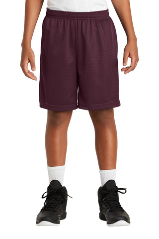 Sport-Tek Youth PosiCharge Classic Mesh Short (Maroon)