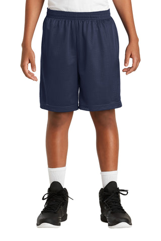 Sport-Tek Youth PosiCharge Classic Mesh Short (True Navy)