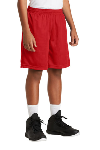 Sport-Tek Youth PosiCharge Classic Mesh Short (True Red)