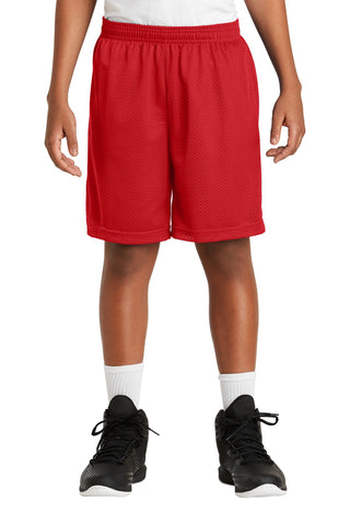 Sport-Tek Youth PosiCharge Classic Mesh Short (True Red)