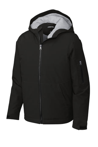 Sport-Tek Youth Waterproof Insulated Jacket (Black)