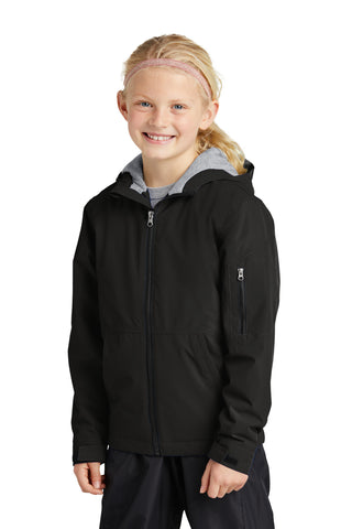 Sport-Tek Youth Waterproof Insulated Jacket (Black)