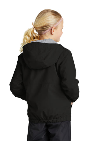 Sport-Tek Youth Waterproof Insulated Jacket (Black)