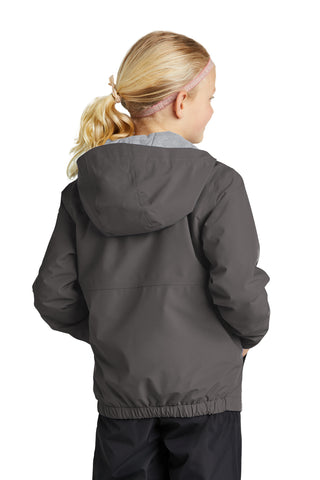 Sport-Tek Youth Waterproof Insulated Jacket (Graphite)