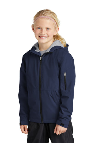 Sport-Tek Youth Waterproof Insulated Jacket (True Navy)