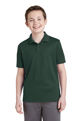 Sport-Tek Youth PosiCharge RacerMesh Polo (Dark Forest Green)