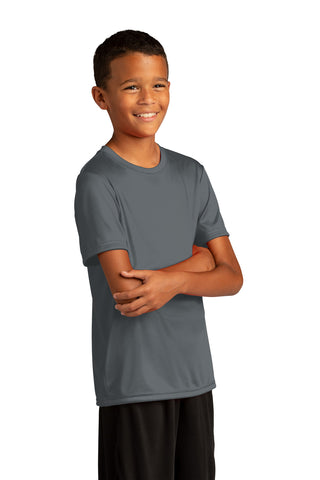 Sport-Tek Youth PosiCharge Re-Compete Tee (Iron Grey)