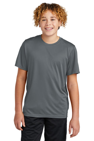 Sport-Tek Youth PosiCharge Re-Compete Tee (Iron Grey)