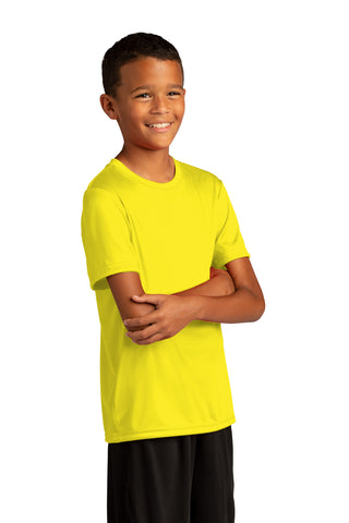 Sport-Tek Youth PosiCharge Re-Compete Tee (Neon Yellow)