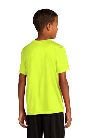 Sport-Tek Youth PosiCharge Re-Compete Tee (Neon Yellow)