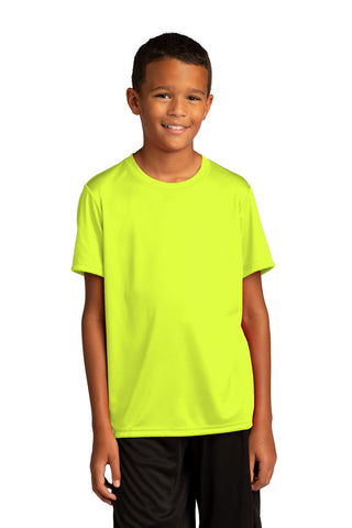 Sport-Tek Youth PosiCharge Re-Compete Tee (Neon Yellow)