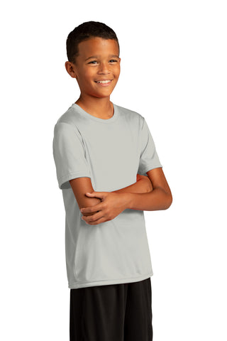 Sport-Tek Youth PosiCharge Re-Compete Tee (Silver)