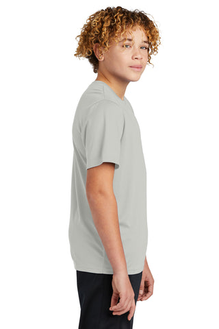 Sport-Tek Youth PosiCharge Re-Compete Tee (Silver)