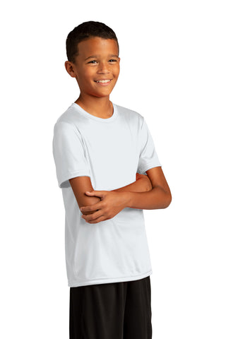 Sport-Tek Youth PosiCharge Re-Compete Tee (White)