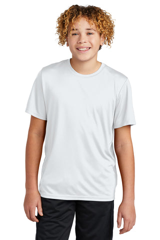 Sport-Tek Youth PosiCharge Re-Compete Tee (White)