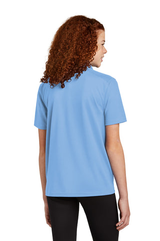 Sport-Tek Youth UV Micropique Polo (Carolina Blue)