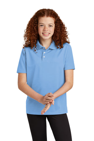 Sport-Tek Youth UV Micropique Polo (Carolina Blue)