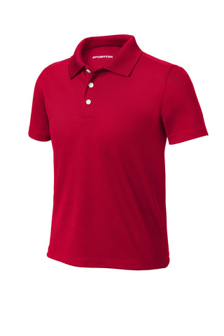 Sport-Tek Youth UV Micropique Polo (Deep Red)